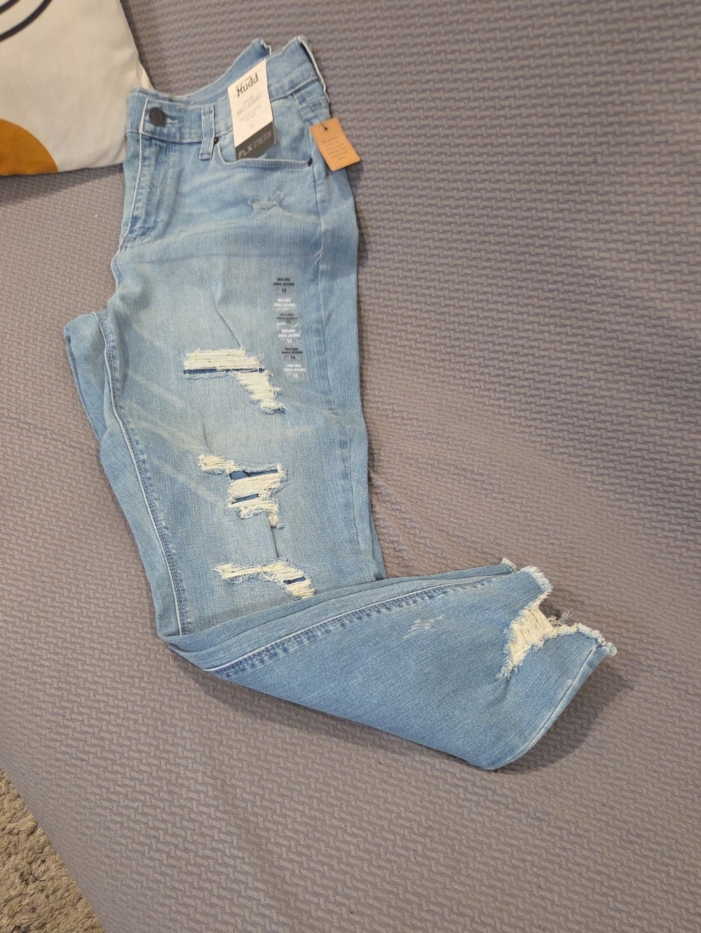 Mudd Light Blue Distressed Skinny Jeans